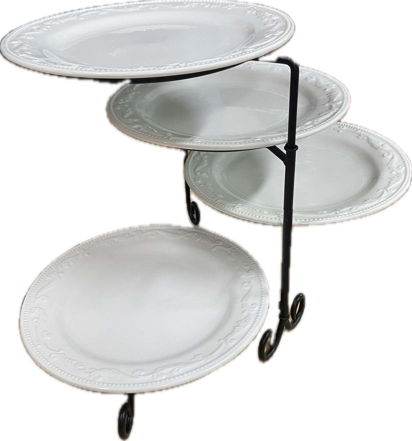 Plate Stand Wrought Iron