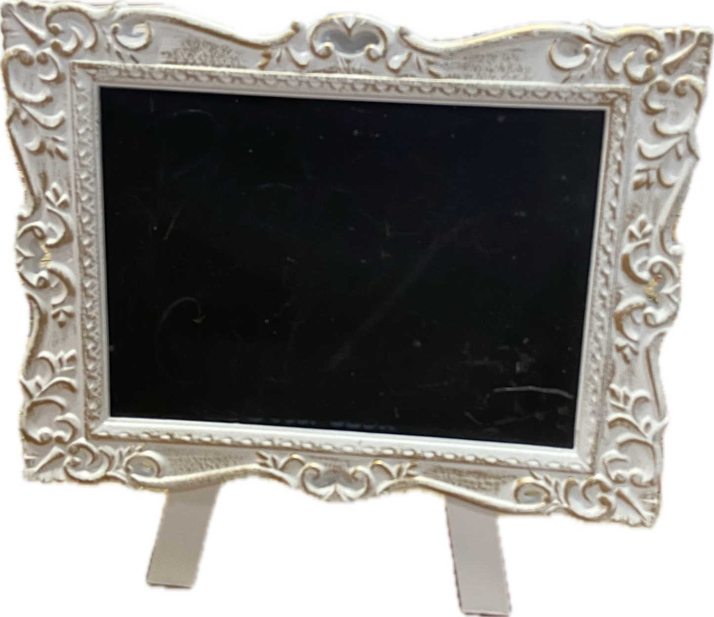 Signage Chalkboard White Tabletop