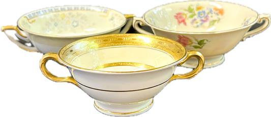 Bowl 2 Handle Porcelain