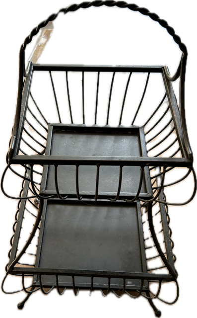 Tiered Metal Baskets and Display Pieces