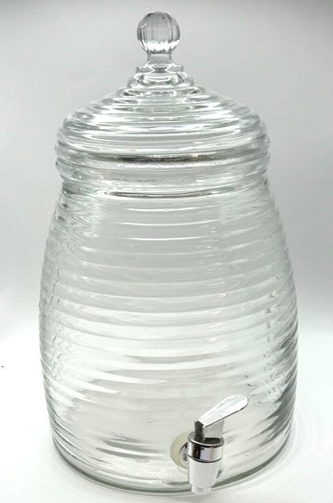 Beverage Dispenser Clear Glass Beehive