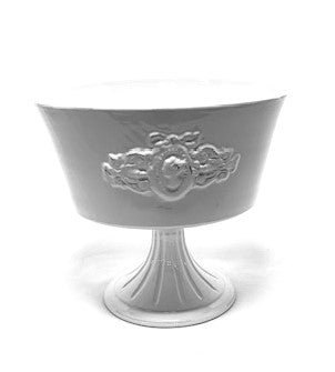 Pedestal Bowl white ceramic