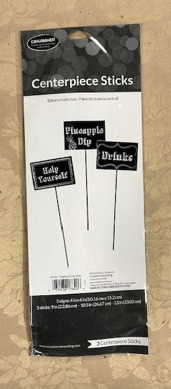 Signage Chalkboard Sticks for centerpiece or Photo