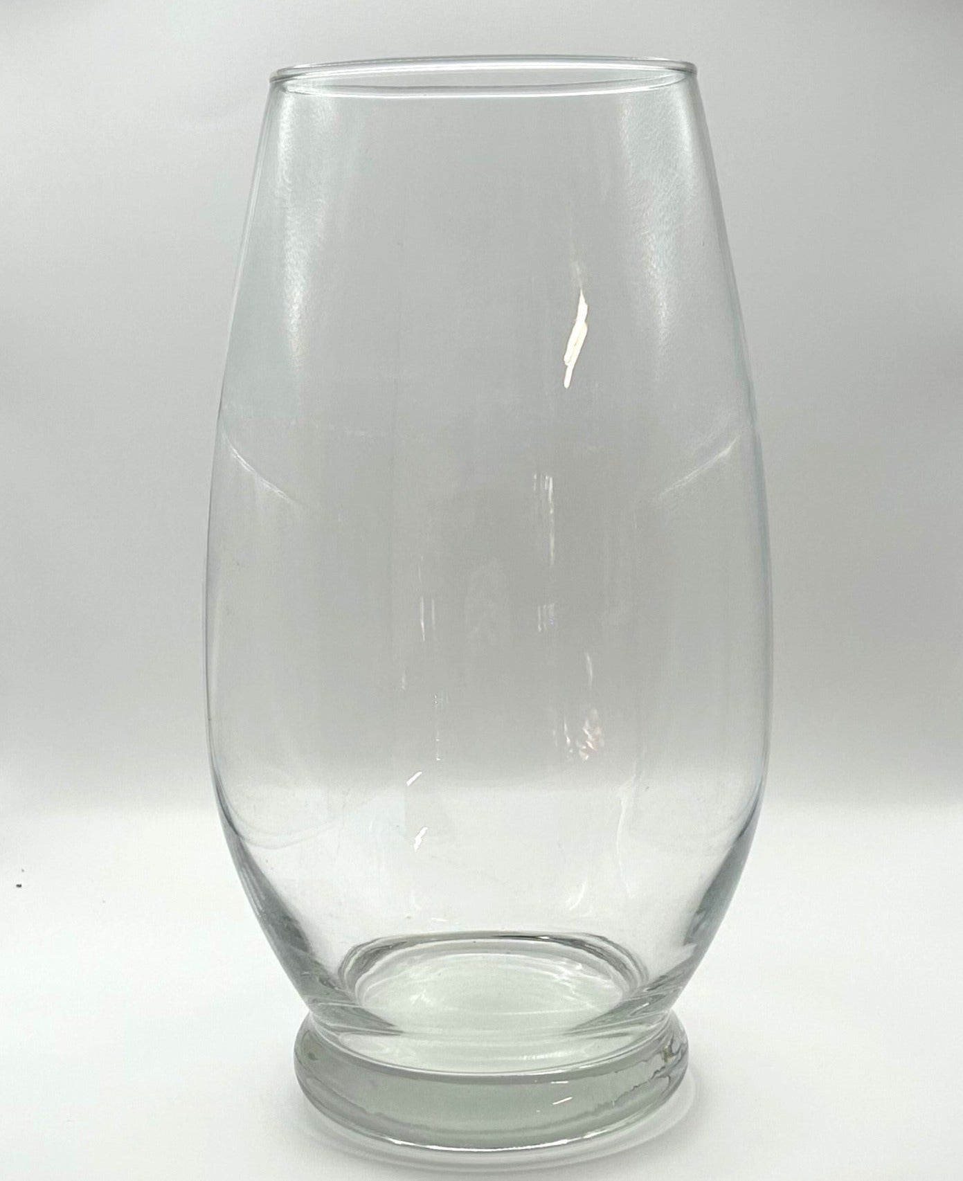 Vase Pear Shaped Clear Glass