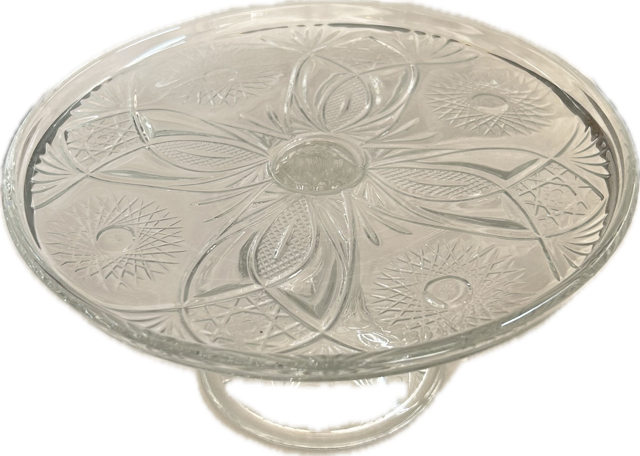 Dessert Cake Stand Glass Footed