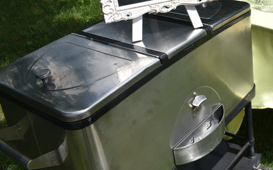 Rolling Metal 2 Door Cooler