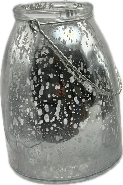 Candle Holder Hanging Mercury Glass