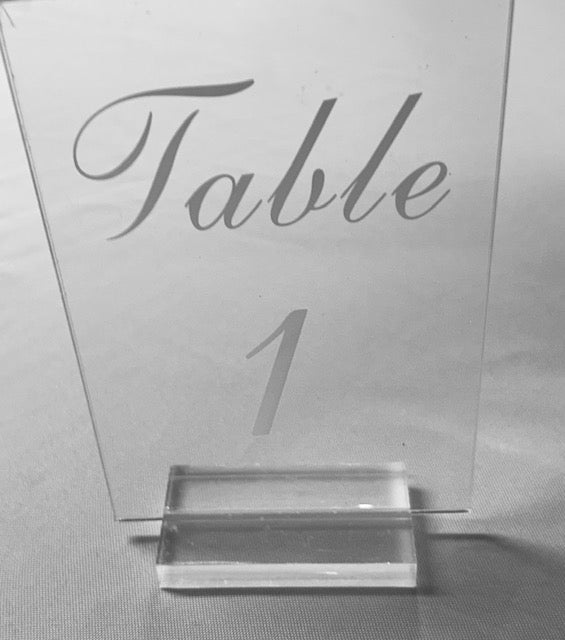 Table Numbers