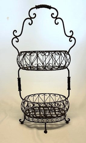 Tiered Metal Baskets and Display Pieces