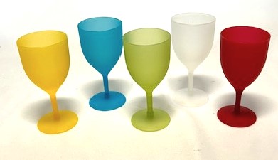 Drinkware Wine Clear Plastic Multicolor