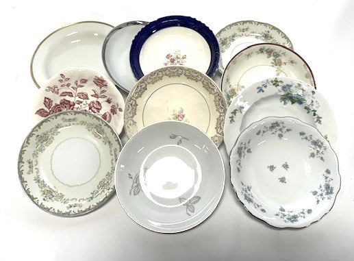 Dinnerware Salad/Soup Mixed Patterns and Colors Porcelain