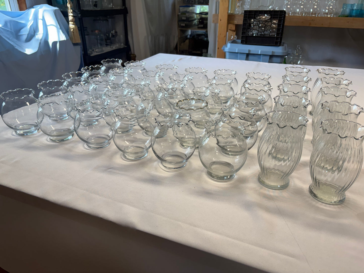 Vases Fishbowl Glass Clear
