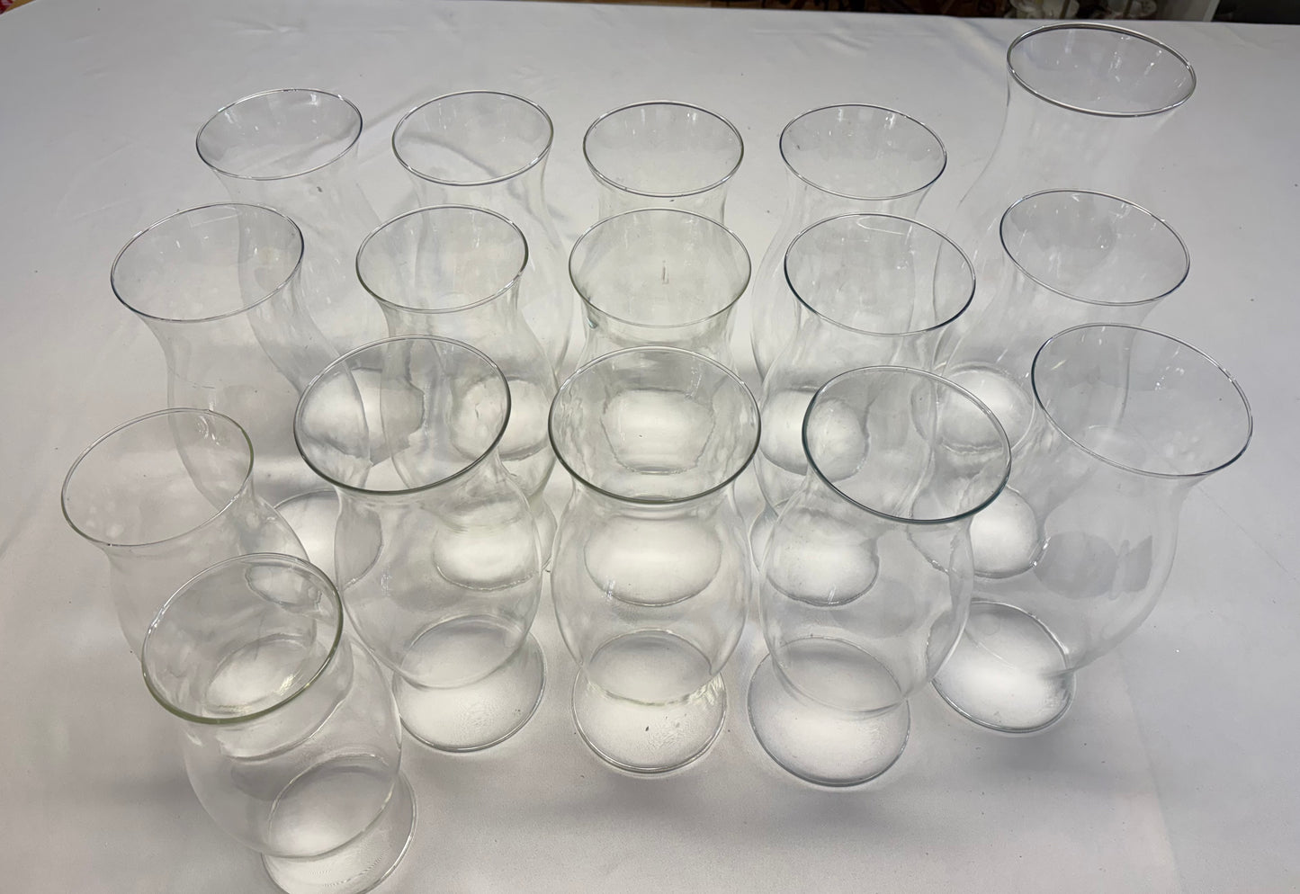 Candle Holders Hurricane Shades Glass Clear