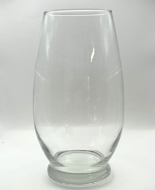 Vase Pear Shaped Clear Glass