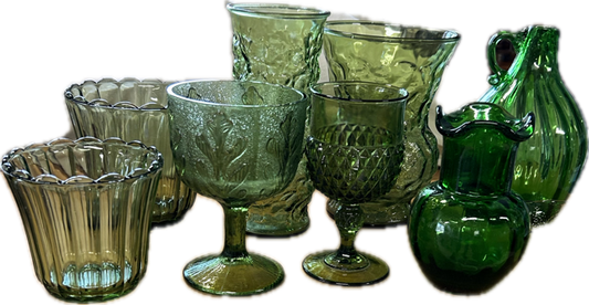 Vases Green Assorted