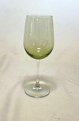 Drinkware Wine Clear Green Glass Large